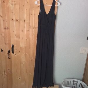 Elegant Navy Blue Evening Gown